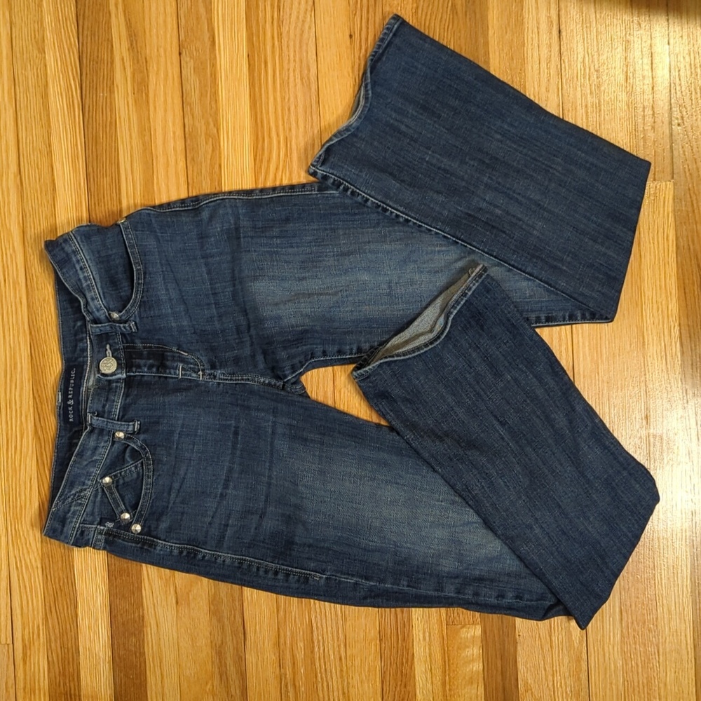 Rock and Republic Dark Wash Boot Cut Jeans - Picture 12 of 12